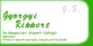 gyorgyi rippert business card